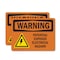 Signmission Potential Exposed Electrical Hazard With Symbol OSHA Warning Sign, Plastic, 14in W x 10in L, 2PK OS-2PACK-WS-P-1014-L-12337 - alternate 1